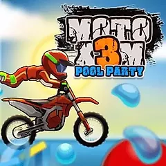 play Mini Moto X3M 5 Pool Party – Gra Gry motocyklowe Online